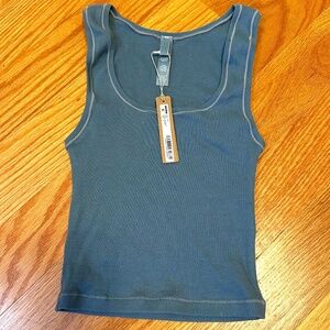 NWT SKIMS Cotton Rib Tank Size S Kyanite